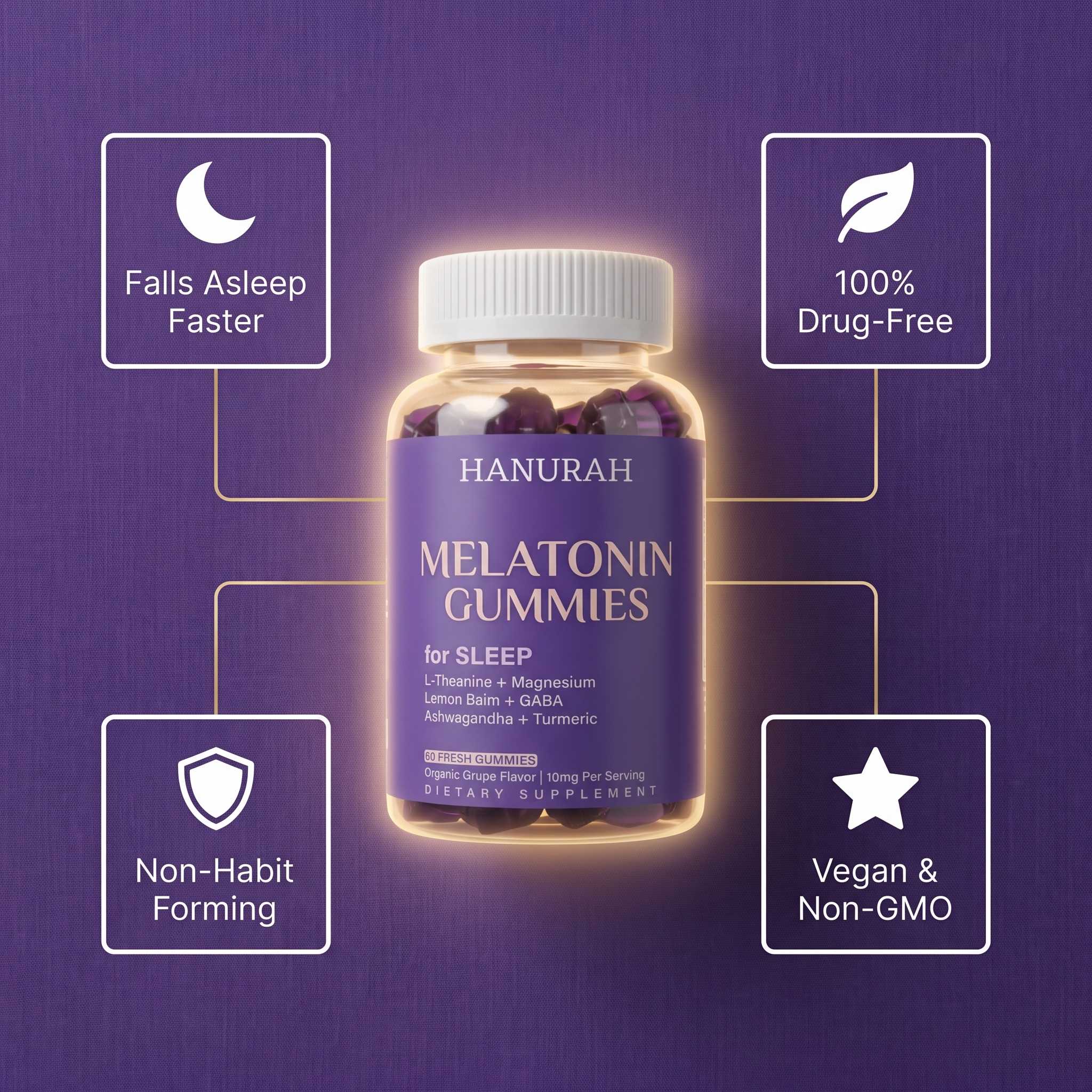 Hanurah® Melatonin Gummies